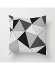 Funda de cojín de sofá de patrón de geometría clásica sala de estar sofá de oficina funda de almohada para cintura Casual funda 