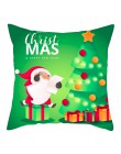 Fuwatacchi regalo del día de Navidad cojín cubierta cuadrado funda de almohada de Santa Claus fundas de sofá decorativo para el 