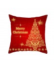 Fuwatacchi funda de cojín estampada roja regalo de Navidad fundas de almohada decorativas para sofá doméstico fundas de cojines 