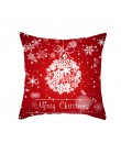 Fuwatacchi funda de cojín estampada roja regalo de Navidad fundas de almohada decorativas para sofá doméstico fundas de cojines 