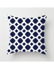 Fuwatacchi cubiertas de cojines geométricos europeos flecha onda azul fundas de almohada de algodón para sofá de dormitorio fund