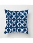Fuwatacchi cubiertas de cojines geométricos europeos flecha onda azul fundas de almohada de algodón para sofá de dormitorio fund