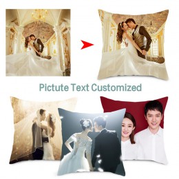 Funda de almohada de diseño personalizado para decoración del hogar funda de cojín de asiento trasero, tu foto impresa en almoha