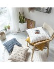 Funda para cojín blanco floral, borlas almohada caso amarillo marfil algodón gris funda de almohada 45x45cm decoración del hogar