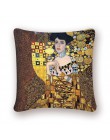 Gustav óleo de Klimt pintura funda de cojín patrón dorado funda de cojín estampada Vintage decorativa almohada cubierta sofá fun