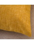 Meijuner Simple funda de almohada sólida de lino de algodón fundas de almohada lisas decorativas de sala de estar Fundas de cojí