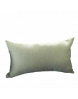 Funda de almohada rectangular sólida rectangular 30cm * 50cm funda de almohada nórdica de lino de algodón funda de almohada deco