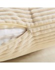 Meijuner nueva funda de almohada de felpa de piel suave funda de cojín peludo tiras de maíz cuadrado de cintura funda de almohad