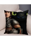 Cómo entrenar tu funda de cojín de dragón decoración el mundo oculto fundas de almohada de felpa cortas fundas de almohadas para