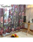Topfinel Trendy cubre las cortinas de tul chic para el dormitorio de la sala de estar. Diseño real cortinas de velo bordadas con