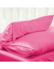 Nueva funda de almohada de satén de seda estándar de Reina sólida funda de almohada de cama suave hogar