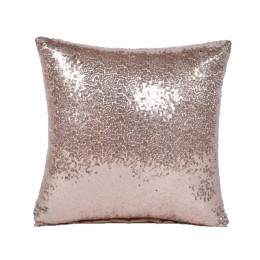 2019 Color sólido brillo plata lentejuelas Bling funda de almohada sofá asiento café hogar Decoración cojín cubre las almohadas 