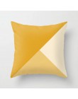 Funda de cojín amarillo Plaid flor letras sofá estampado funda para almohada de dormitorio decoración del hogar Coche Oficina ac