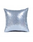 Funda de almohada Color sólido brillo plata lentejuelas Bling funda de almohada para sofá decoración del hogar funda de cojín de