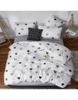 YAXINLAN juego de ropa de cama de moda puro algodón A/B doble cara patrón simplicidad sábana de cama, funda de edredón funda de 