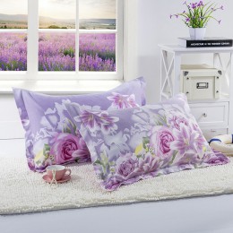 1 funda de almohada de poliéster 100% funda de almohada de impresión de flores de belleza funda de almohada de dormitorio en cas