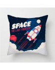 Funda de cojín de cohete de astronauta de dibujos animados Fuwatacchi para silla de hogar, espacio exterior, almohadas decorativ