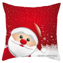 Feliz Navidad Santa Claus funda de cojín Decoración sofá almohada decorativa funda de almohada cubierta 45x45 cm
