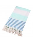Toallas de baño para adultos de algodón turco patrón de rayas simples con flecos Toalla de playa teñido Jacquard Toalla de baño