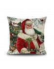 1 Uds 2020 funda de almohada Santa Claus estampado viejo hombre sofá cama para decoración de hogar funda de cojín para dormitori
