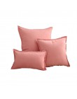 Diseño de borde de hoja de loto funda de almohada de lujo de luz nórdica cojín de cama de gamuza cubre las almohadas decorativas