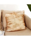 Funda de almohada de felpa nórdica de 3 tamaños almohada mullida cojines de lana Ins sofá cama cubierta de cojín de piel almohad