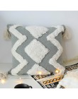 45x45cm cojines decorativos para sofa Morocco geométrico negro y blanco Tuft tassel funda para almohada de Navidad