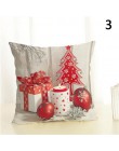 Gran oferta funda de almohada de Navidad cuadrada patrón de regalo funda de almohada de Navidad hogar decorativo