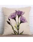 Flores coloridas impresas almohada decorativa planta Floral funda decorativa para cojín textil para el hogar sofá Almofadas para