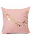 Funda de cojín de decorUhome pinky flamenco bronce Rosa algodón geométrico Rosa impreso hogar funda decorativa para almohada fun