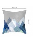 Creativo azul playa/bosque diseño abstracto Fundas de cojín 45x45cm hogar/Oficina sofá cintura fundas de almohada poliéster fund