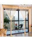Cortina de cuerda brillante borla brillo línea cortina para ventana o puerta divisor cortina decoración salón Valance Color sóli