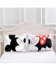 Funda de almohada de ratón lindo Mickey pareja blanca amantes regalo almohada fundas de cojines hogar dormitorio dos, par, almoh