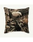45x45cm funda de almohada Vintage de motocicleta funda de cojín decorativo funda de almohada Retro funda de cojín de algodón de 