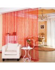 Cortina de cuerda brillante borla brillo línea cortina para ventana o puerta divisor cortina decoración salón Valance Color sóli