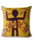 Keith Haring corazón Graffiti funda de cojín beige Lino funda de almohada 45*45 Plaza Throw almohada cubre sofá funda de cojín d