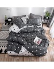 2019 juego cama verano verde cama funda nórdica set geométrico hoja plana de ropa de cama 4 Uds cama linenset nórdicos textiles 
