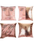 Almohada de sirena de Nicolas Cage Reversible lentejuelas funda de cojín, lanzar funda de almohada Nicolas Cage cambio de Color 
