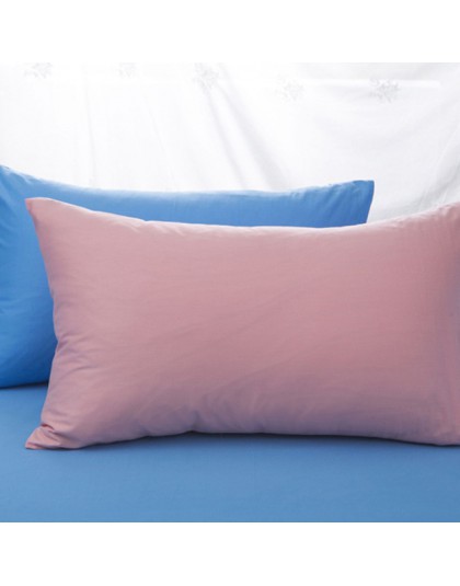 100% de algodón funda de almohada de color sólido 40*60 cm 50*70 cm 50*75 cm 50*90 cm funda de almohada funda de cama personaliz