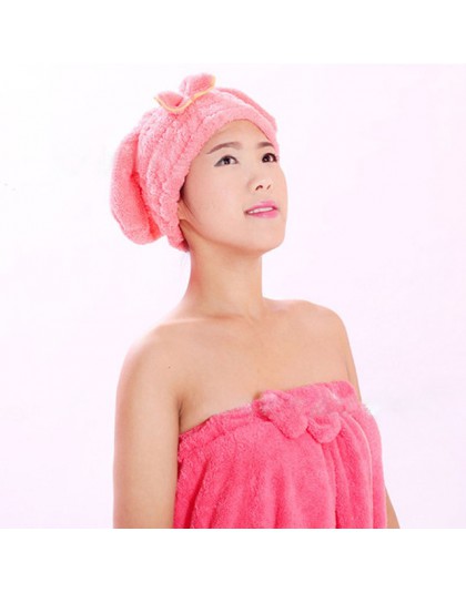 XC USHIO 1 Piece Womens Girls Lady's Magic Quick Dry Bath Hair Drying Towel Head Wrap Hat Makeup Cosmetics Cap Bathing Tool
