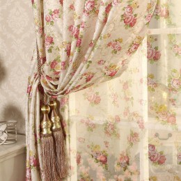 Cretonne recomendado nuevas cortinas de flores sala de estar coreano jardín habitación de matrimonio en niña pequeña