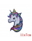 Prajna dibujos animados unicornio planeta cosas hierro en parches para ropa bordado rayas en ropa linda DIY apliques de lentejue
