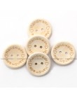 Eleman 50 unids/lote color natural de madera botones hechos a mano carta de amor botón de madera de artesanía DIY accesorios de 