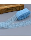 10 yardas de alta calidad hermosa cinta de lazo blanco 40MM recorte de encaje DIY bordado para costura decoración tela de encaje