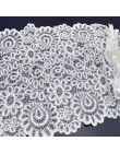 Nueva llegada 3 yardas 22cm tela de encaje blanco negro artesanía DIY suministros de costura accesorios de decoración para prend
