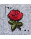 Nueva llegada Rosa flor parches Aplicación de bordado ropa parche para coser DIY insignia parche accesorios 1 Uds venta envío gr