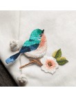 Pájaro hierro en los parches para la ropa Animal de la abertura bordado apliques sombrero DIY abrigo vestido pantalones accesori