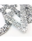 A-Z 1 pieza de diamantes de imitación letra del alfabeto inglés mezclado bordado hierro en parche para la ropa pasta de insignia