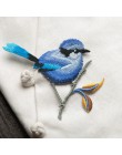 Pájaro hierro en los parches para la ropa Animal de la abertura bordado apliques sombrero DIY abrigo vestido pantalones accesori