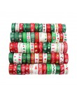 12 yardas 3/8 "10mm/6-25mm blanco, verde, rojo al azar 12 estilos de impresión cintas de satén grogrén decoración navideña S0204